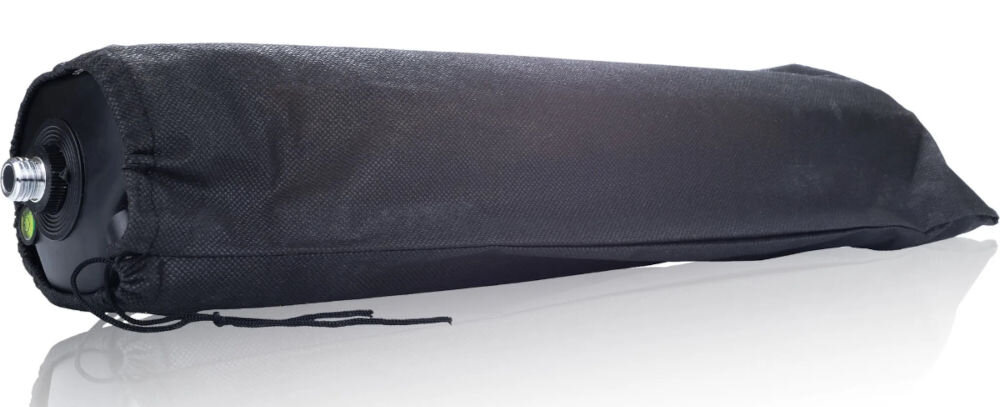 Statyw do poziomicy EXTRALINK EX.21267, pokrowiec, ochrona, transport, przechowywanie, na białym tle pokrowiec statywu