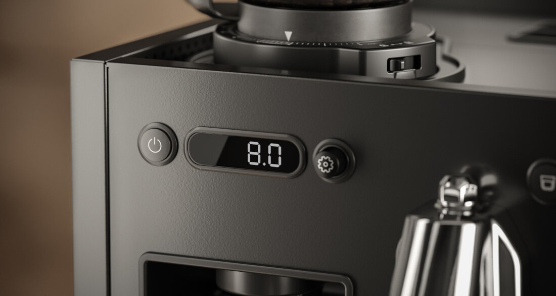 Ekspres LOEWE Aura Pure Intuicyjna obsługa Wyświetlacz LCD funkcja timera precyzja parametry czas
