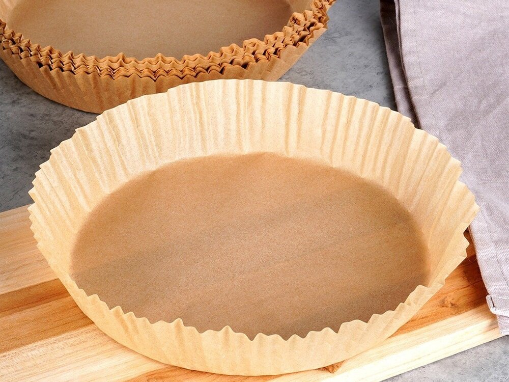 Papier do Air Fryer MONDEX 279915 16 cm 50 sztuk olejowany papier, odporność na wilgoć i tłuszcz, łatwiejsze wyjmowanie potraw