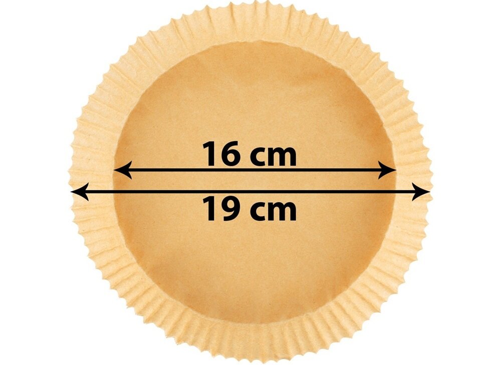 Papier do Air Fryer MONDEX 279915 16 cm 50 sztuk zapas na wiele użyć, wygodne rozwiązanie, bez częstych zakupów