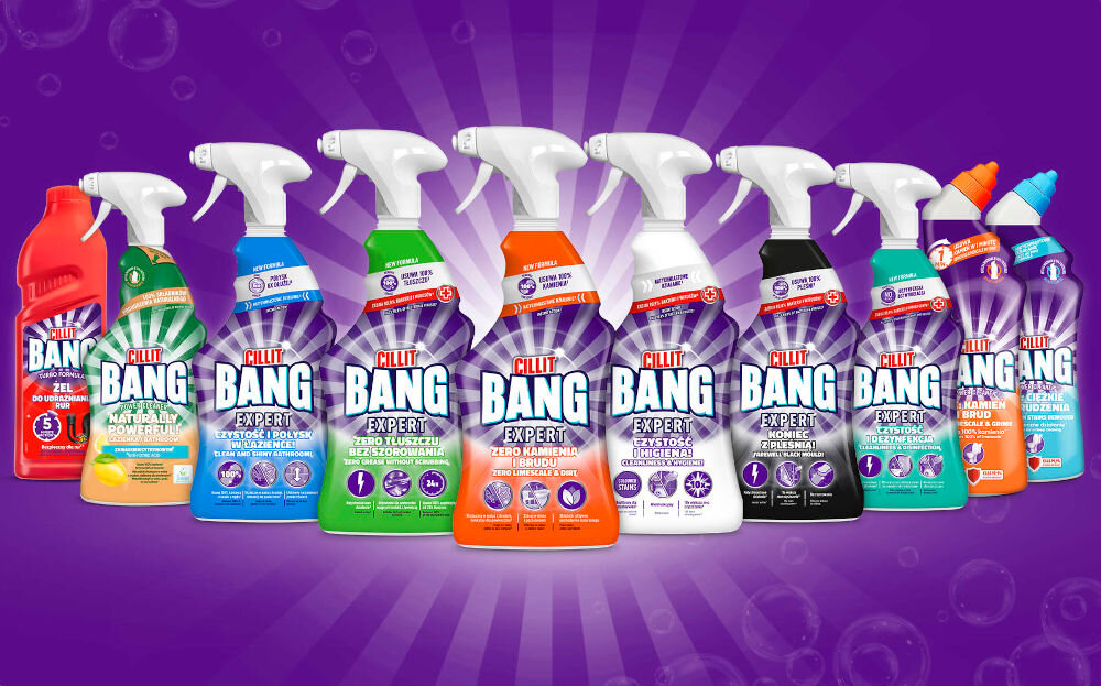 Płyn do czyszczenia CILLIT BANG Expert Czystość i Dezynfekcja 750 ml 10 różnych płynów czyszczących Cillit Bang