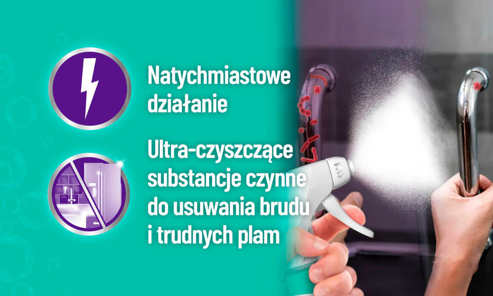 Płyn do czyszczenia CILLIT BANG Expert Czystość i Dezynfekcja 750 ml natychmiastowe działanie ultra-czyszczące substacje czynne do usuwania brudu i trudnych plam