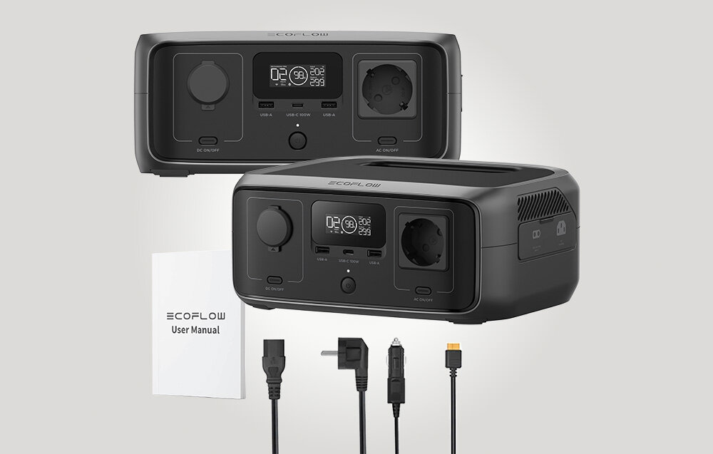 Stacja zasilania EcoFlowRiver 3 UPS UPS 245Wh Bank energii zestaw