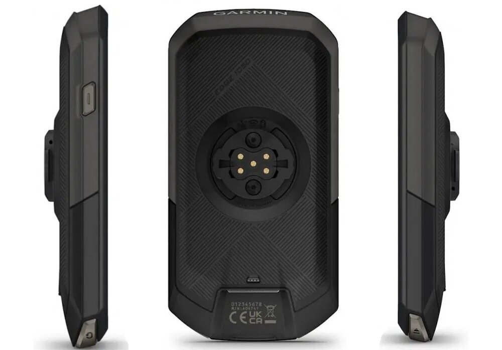 Nawigacja rowerowa GARMIN EDGE 1050 3.5 010-02890-01 białe tło nawigacja widoczna od tyłu i dwa ujęcia z każdego boku wykrywanie incydentów LiveTrack GroupRide alarm rowerowy alerty pogodowe bezpieczeństwo wiadomości grupowe wspierają komunikację szybkie przekazywanie informacji grupa może reagować natychmiast i bezpiecznie dostosowywać tempo oraz strategię jazdy