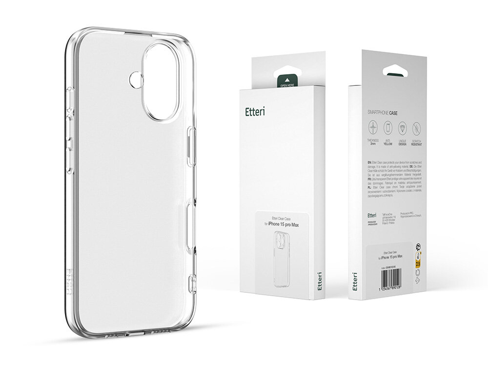 Etui ETTERI Clear podwojna ochrona telefon opakowanie papier srodowisko minimalizm elegancja