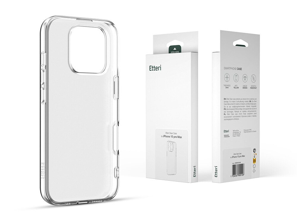 Etui ETTERI Clear podwojna ochrona telefon opakowanie papier srodowisko minimalizm elegancja