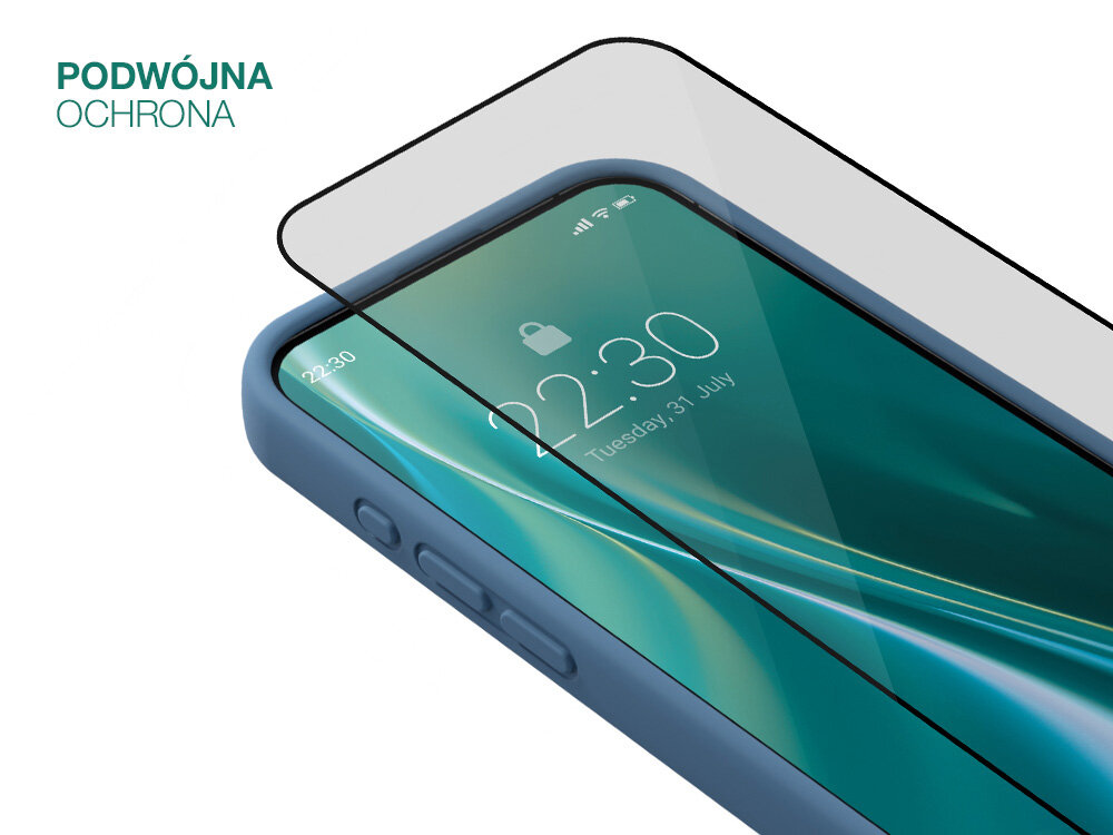 Etui ETTERI Silicone do Apple iPhone ochrona szkło zabezpieczenie pęknięcia zabrudzenia kurz otarcia