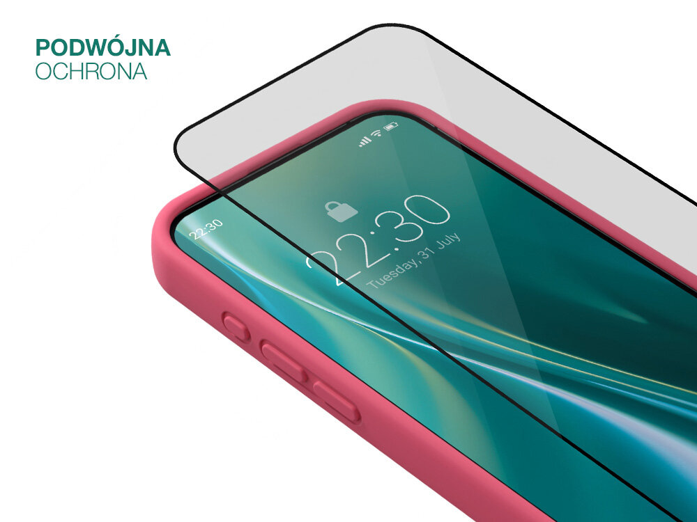 Etui ETTERI Silicone do Apple iPhone ochrona szkło zabezpieczenie pęknięcia zabrudzenia kurz otarcia