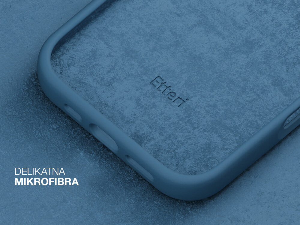 Etui ETTERI Silicone do Apple iPhone wysoka jakość miękki przyjemny w dotyku silikon dopasowany do dłoni powłoka zabezpieczenie zadrapania mikrofibra eleganckie maksymalna funkcjonalność