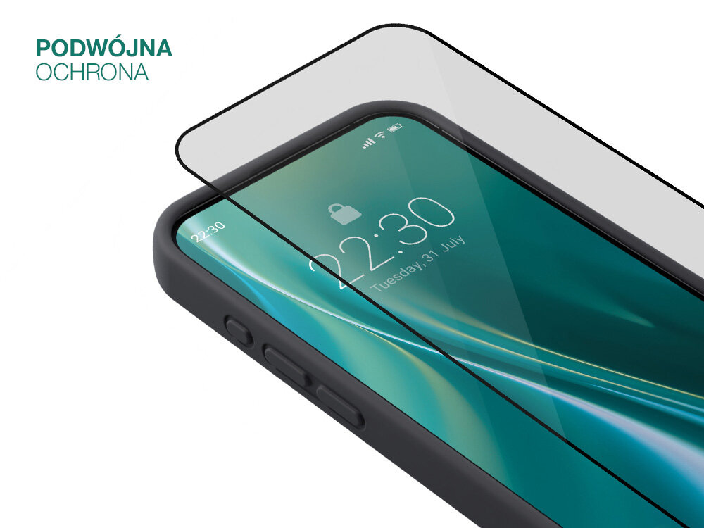 Etui ETTERI Silicone do Apple iPhone ochrona szkło zabezpieczenie pęknięcia zabrudzenia kurz otarcia