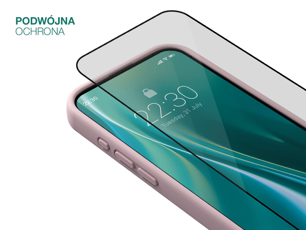 Etui ETTERI Silicone do Apple iPhone ochrona szkło zabezpieczenie pęknięcia zabrudzenia kurz otarcia