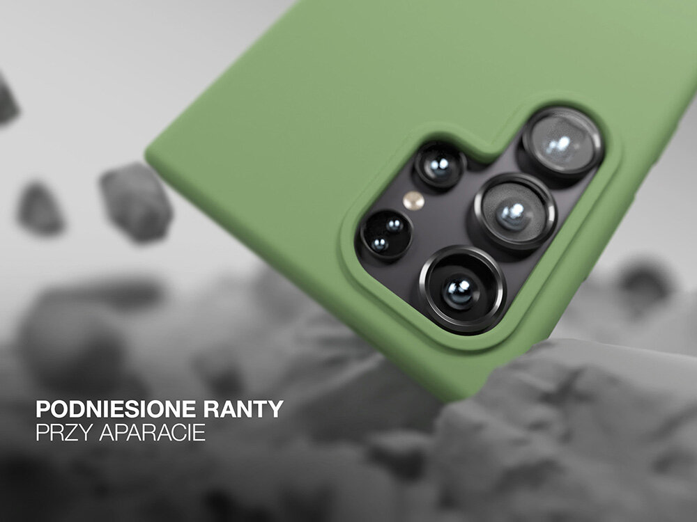 Etui ETTERI Silicone do Samsung Galaxy Podniesione ranty wycięcia aparat przyciski