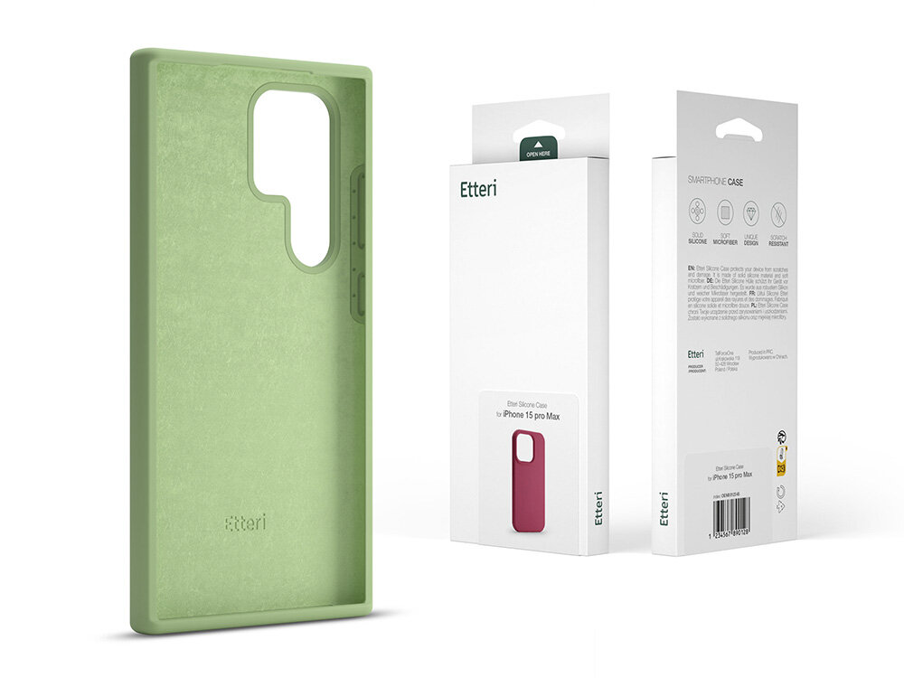 Etui ETTERI Silicone do Samsung Galaxy eleganckie minimalistyczne papierowe pudełko przyjazne dla środowiska