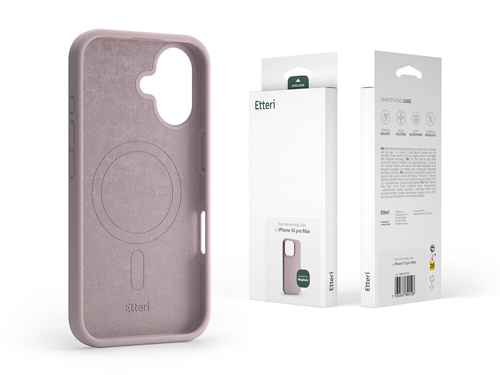Etui ETTERI Silicone Mag podwojna ochrona telefon opakowanie papier srodowisko minimalizm elegancja