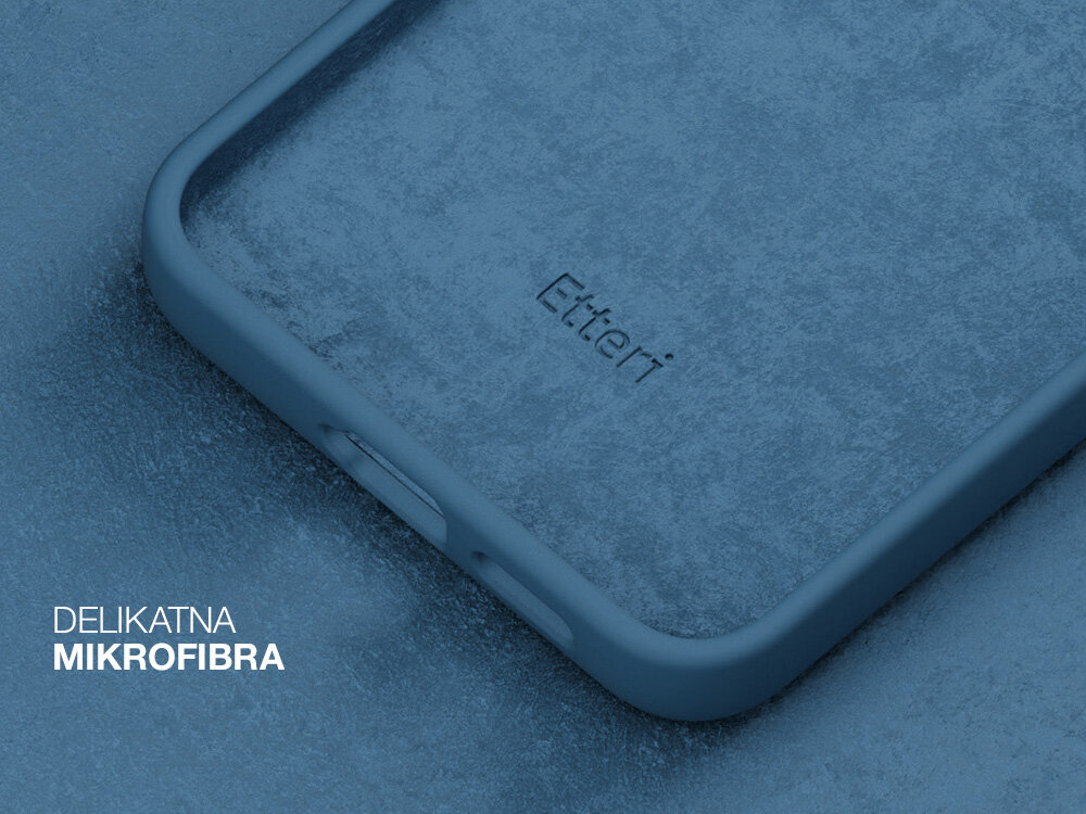 Etui ETTERI Silicone do Apple iPhone wysoka jakość miękki przyjemny w dotyku silikon dopasowany do dłoni powłoka zabezpieczenie zadrapania mikrofibra eleganckie maksymalna funkcjonalność