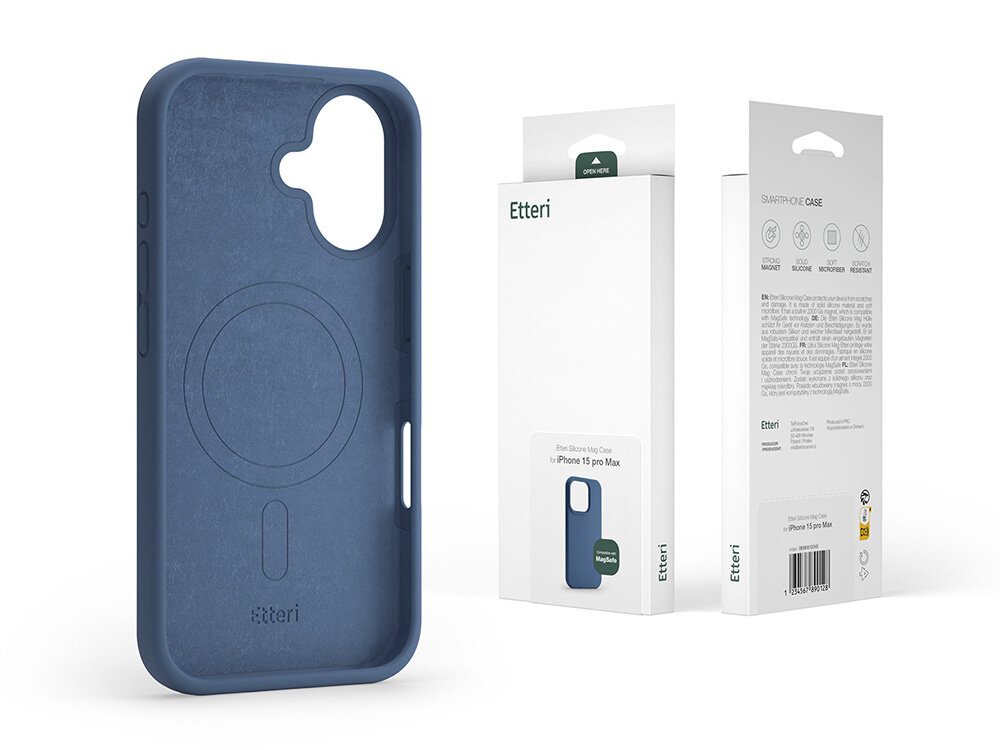 Etui ETTERI Silicone Mag podwojna ochrona telefon opakowanie papier srodowisko minimalizm elegancja
