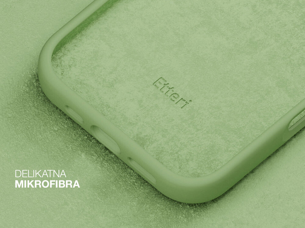 Etui ETTERI Silicone do Apple iPhone wysoka jakość miękki przyjemny w dotyku silikon dopasowany do dłoni powłoka zabezpieczenie zadrapania mikrofibra eleganckie maksymalna funkcjonalność