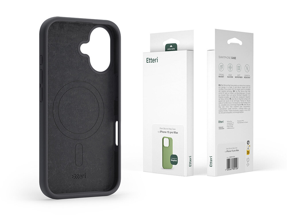 Etui ETTERI Silicone Mag podwojna ochrona telefon opakowanie papier srodowisko minimalizm elegancja