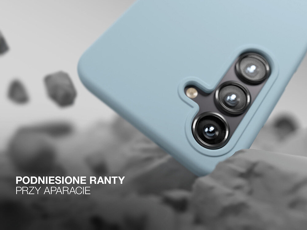 Etui ETTERI Silicone do Samsung Galaxy Podniesione ranty wycięcia aparat przyciski