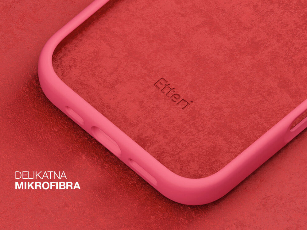 Etui ETTERI Silicone do Apple iPhone wysoka jakość miękki przyjemny w dotyku silikon dopasowany do dłoni powłoka zabezpieczenie zadrapania mikrofibra eleganckie maksymalna funkcjonalność