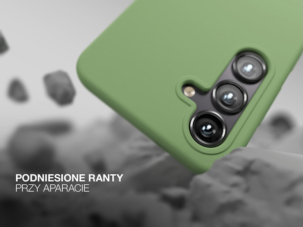 Etui ETTERI Silicone do Samsung Galaxy Podniesione ranty wycięcia aparat przyciski