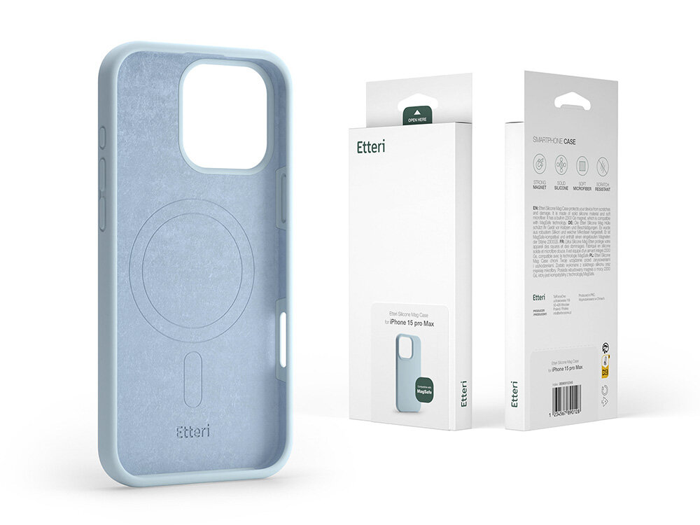 Etui ETTERI Silicone Mag podwojna ochrona telefon opakowanie papier srodowisko minimalizm elegancja