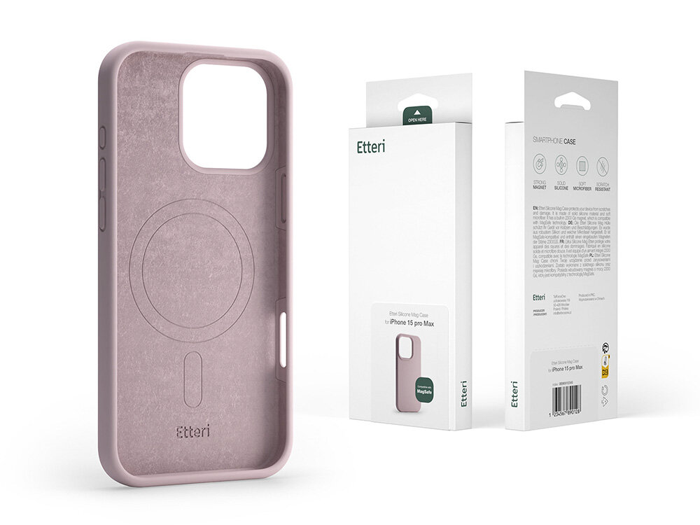 Etui ETTERI Silicone Mag podwojna ochrona telefon opakowanie papier srodowisko minimalizm elegancja