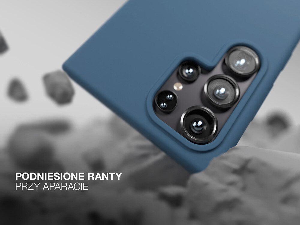 Etui ETTERI Silicone do Samsung Galaxy Podniesione ranty wycięcia aparat przyciski