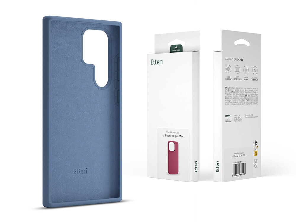 Etui ETTERI Silicone do Samsung Galaxy eleganckie minimalistyczne papierowe pudełko przyjazne dla środowiska