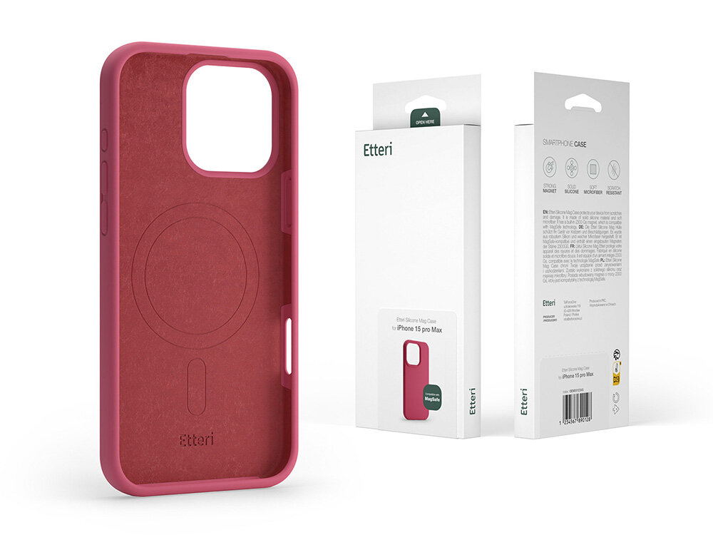 Etui ETTERI Silicone Mag podwojna ochrona telefon opakowanie papier srodowisko minimalizm elegancja