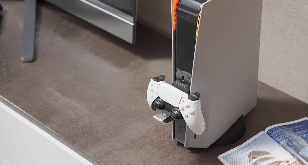 Stacja ładująca GENESIS Tin 300 standardowej wersji konsoli PS5® gamepadów DualSense® DualSense Edge® składana konstrukcja wysokiej jakości materiały