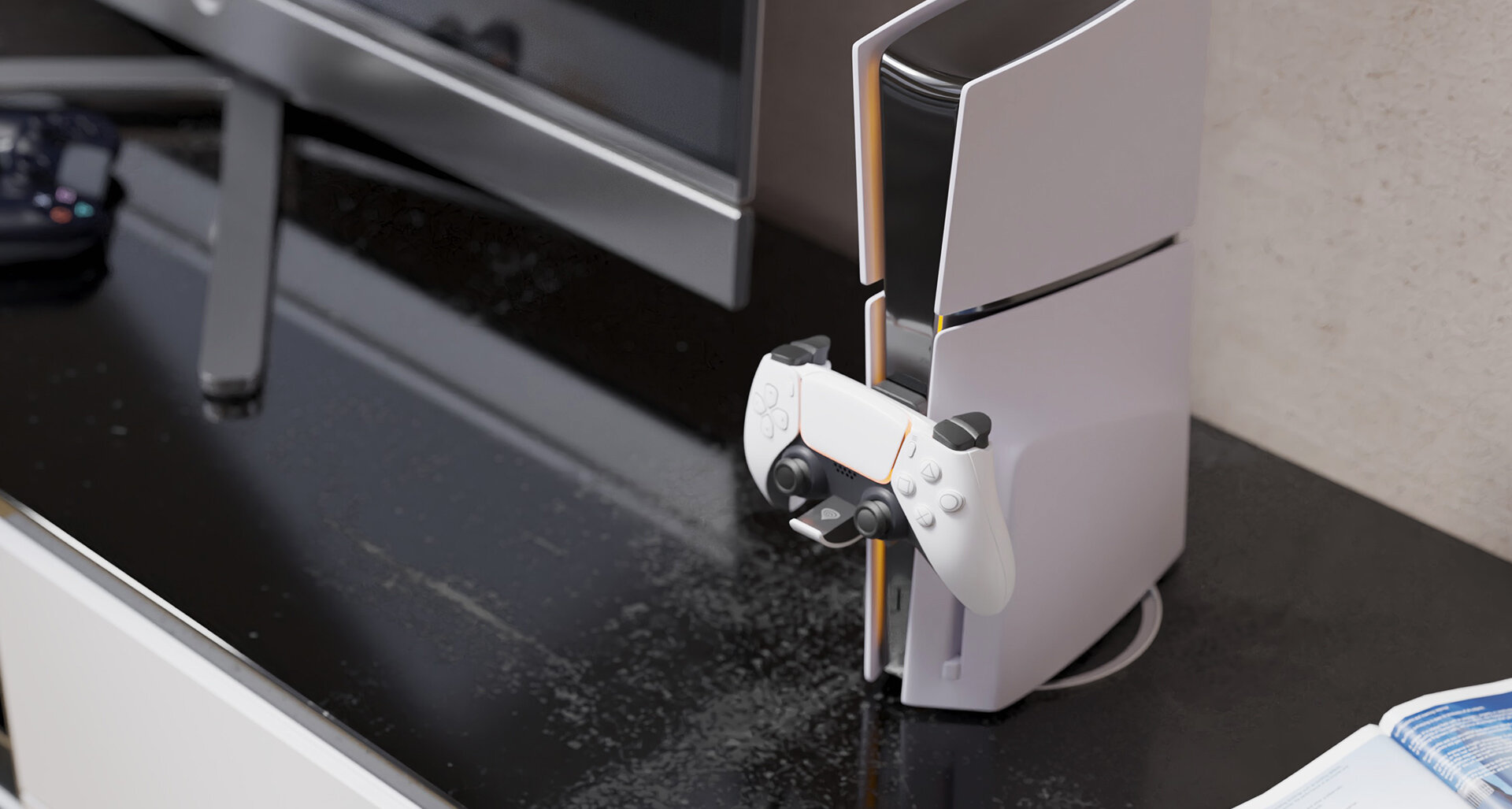 Stacja ładująca GENESIS Tin 305 standardowej wersji konsoli PS5® gamepadów DualSense® DualSense Edge® składana konstrukcja wysokiej jakości materiały