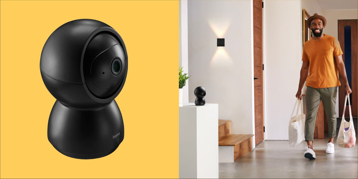 Kamera HAMA 176647 Wewnętrzna, Wi-Fi, Kamera obrotowa Detekcja ruchu