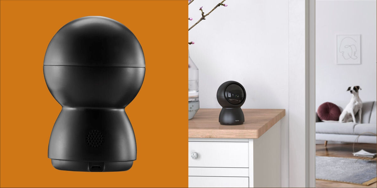 Kamera HAMA 176647 Wewnętrzna, Wi-Fi, Kamera obrotowa Miejsce na nagrania