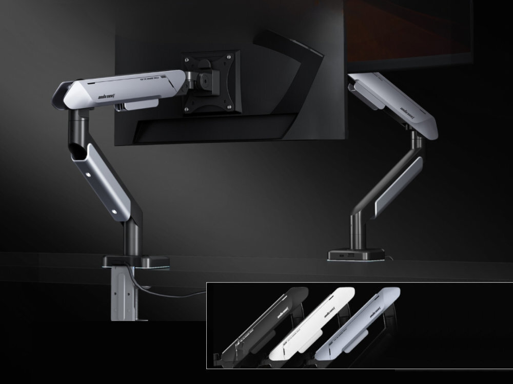 ANDA SEAT Stealth II Pro RGB trzech wersjach kolorystycznych elegancję w biurze dynamiczny, gamingowy charakter - wersje kolorystyczne