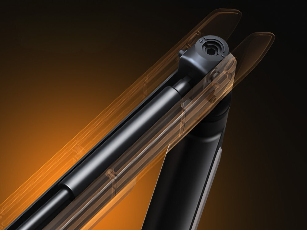 ANDA SEAT Stealth II Pro pneumatyczna technologia regulacji monitor - zbliżenie na siłownik