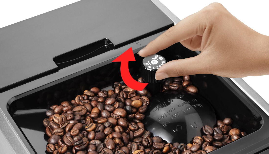 Ekspres CATLER EA 800 Cubisto Pięciostopniowa regulacja mielenia młynek wykonanie stal nierdzewna dostosowanie grubość preferencje smak kawa konsystencja