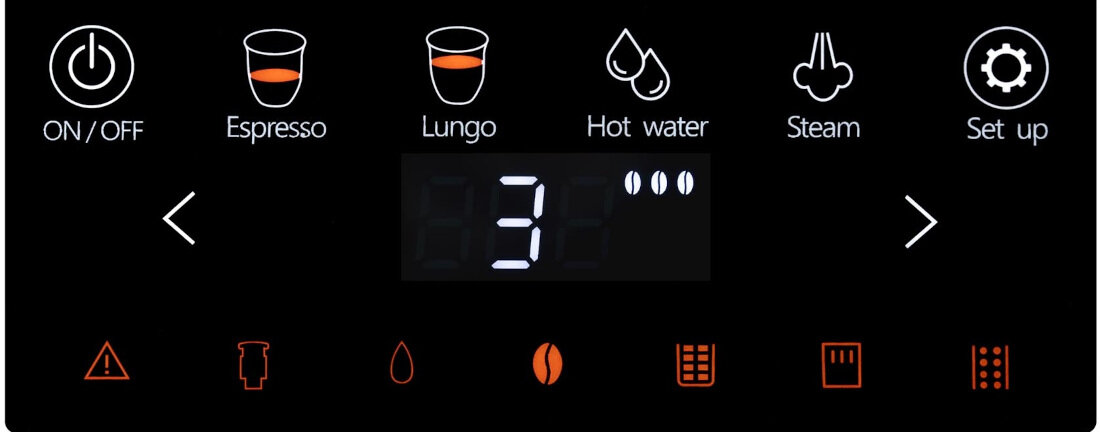 Ekspres CATLER EA 802 Cubisto Prosta obsługa czytelny ekran dotykowy wybór wielkość temperatura napój dostosowanie parametry konfiguracja