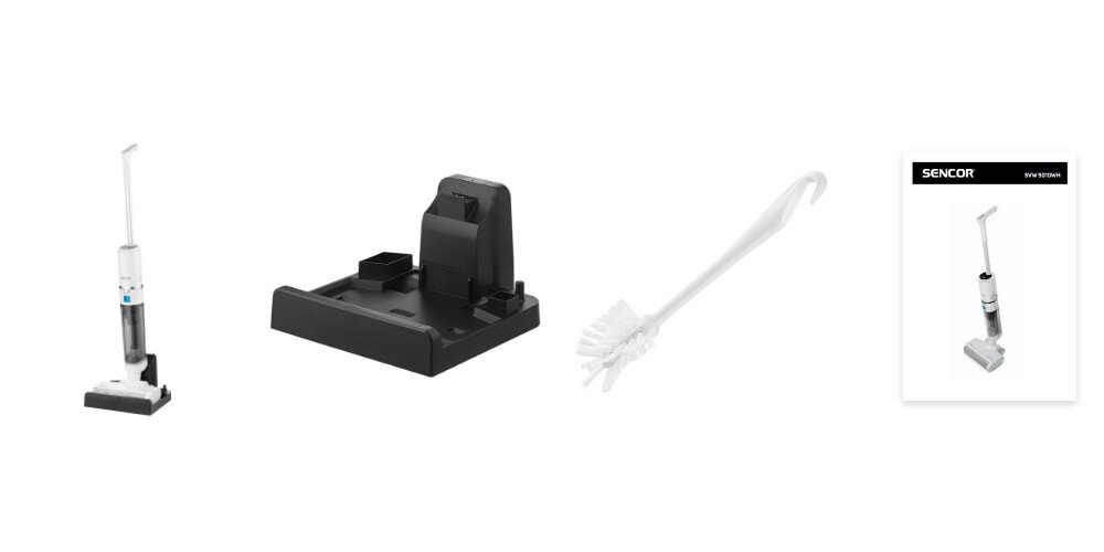 Mop elektryczny SENCOR Aquino SVW 5010WH zestaw akcesoria komplet wyposażenie