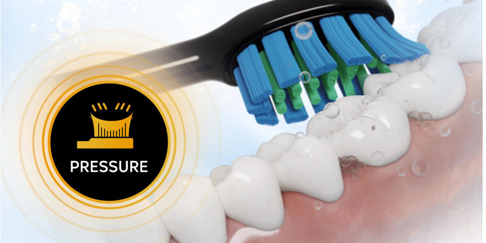 Szczoteczka soniczna SENCOR SOC 5010BL Niebieski Czujnik nacisku komfort i bezpieczeństwo użytkowania wibracje timer