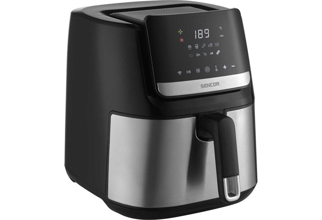Air Fryer bezpieczeństwo użytkowania Frytkownica beztłuszczowa SENCOR SFR 6600SS (Wi-Fi) z 10 gotowymi programami Bezpieczeństwo w standardzie Funkcja automatycznego wyłączania ochrona