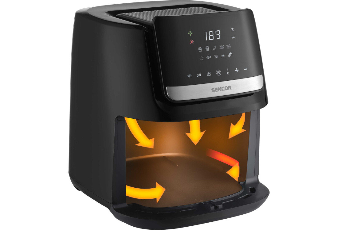 Air Fryer Frytkownica beztłuszczowa SENCOR SFR 6600SS (Wi-Fi) z 10 gotowymi programami Technologia smażenia gorącym powietrzem zdrowie sylwetka
