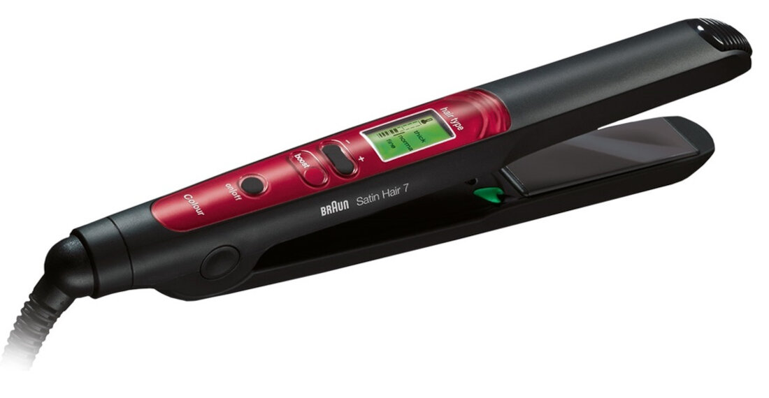 Prostownica BRAUN ST 750 / ES3 spersonalizowana temperatura sterownik wyswietlacz poziom ciepla