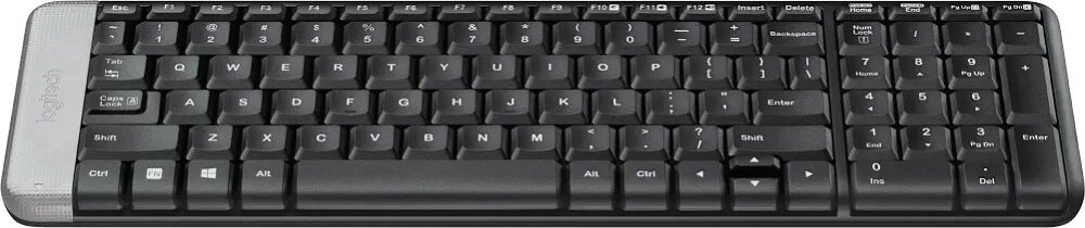 Klawiatura LOGITECH Wireless Keyboard K230 - male wymiary