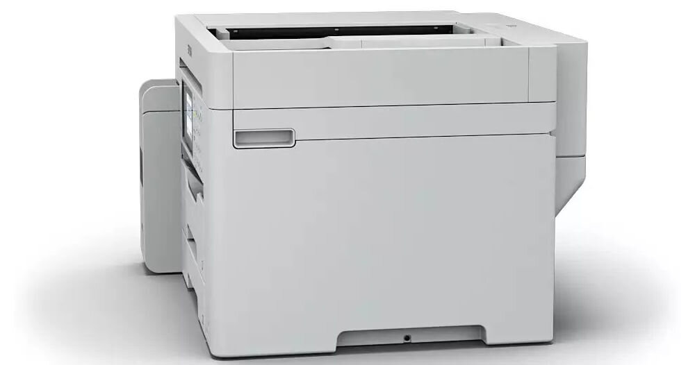 Urządzenie wielofunkcyjne EPSON EcoTank Pro L15180 Druk w kolorze, Automatyczny druk dwustronny, Wi-Fi prezentacja urządzenia na białym tle od boku formaty BMP JPEG TIFF PDF PNG dostosowanie