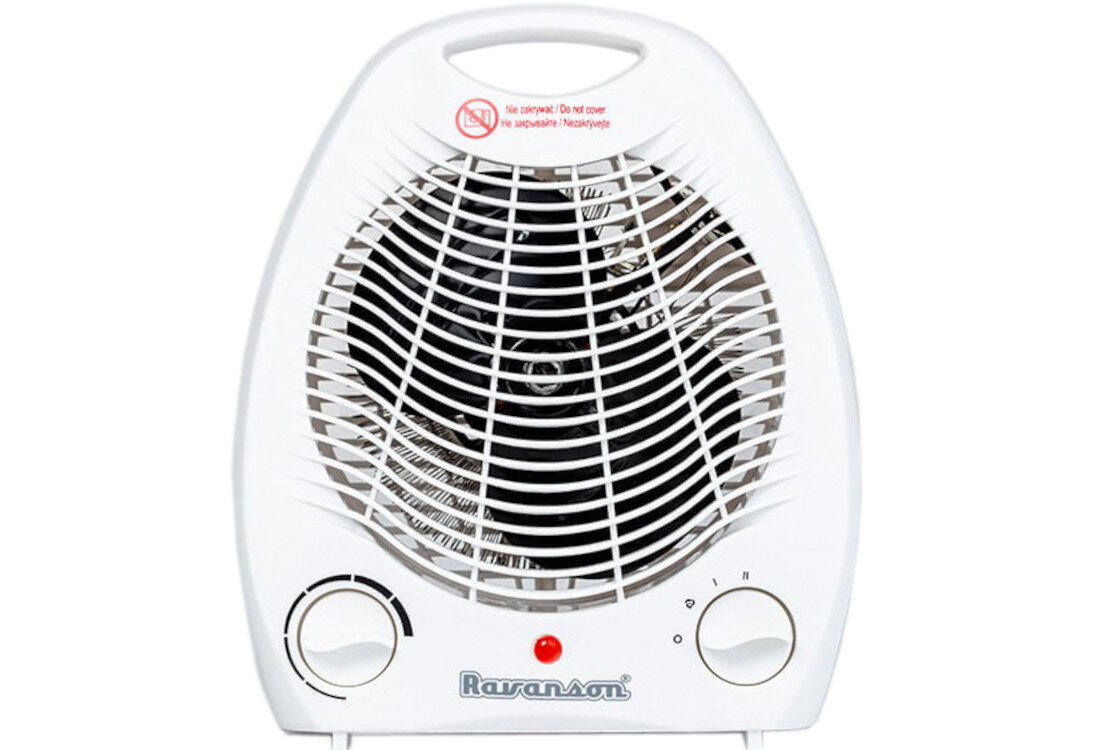 Termowentylator RAVANSON FH-105 WAGA WYMIARY GŁĘBOKOŚĆ SZEROKOŚĆ WYSOKOŚĆ PRZECHOWYWANIE