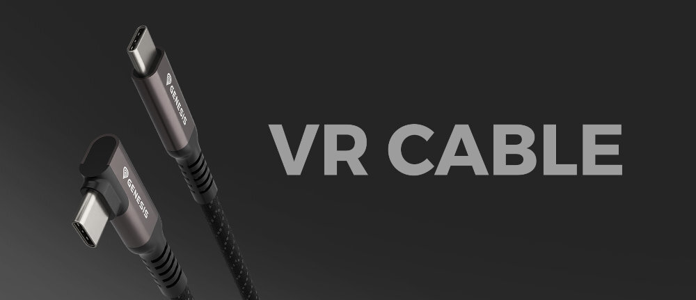 GENESIS VR kabel na ciemnym tle