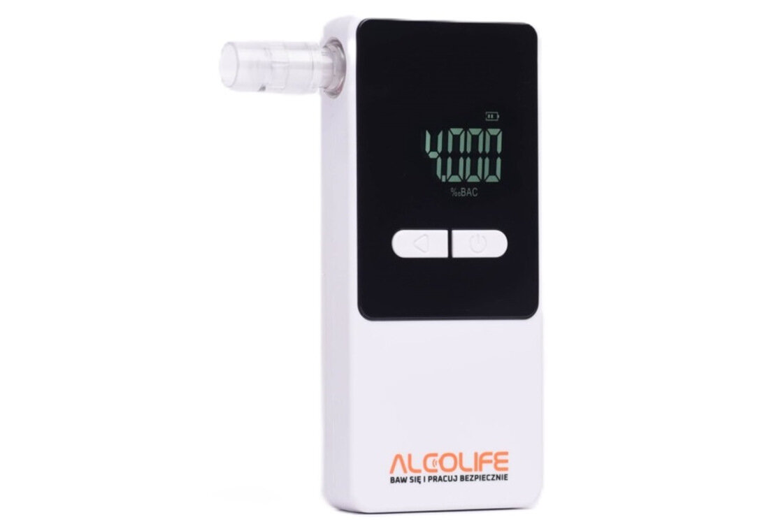 Alkomat ALCOLIFE S3 Funkcje wspierające pamięć pamier stan trzeźwości Przypomnienie o kalibracji nielimitowana darmowa kalibracj