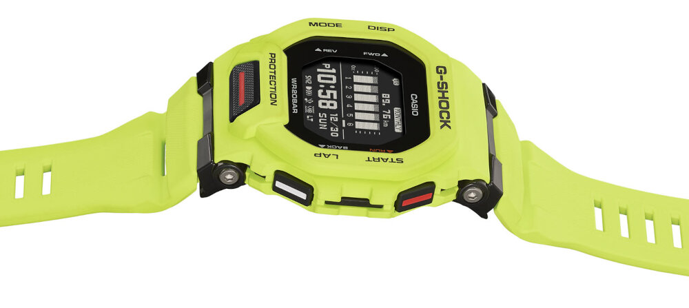 Zegarek sportowy CASIO G-Shock G-Squad funkcja czasu powiadomienia bluetooth smart synchronizacja dane