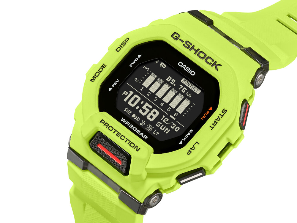 Zegarek sportowy CASIO G-Shock G-Squad komfort codziennie alarmy wibracje